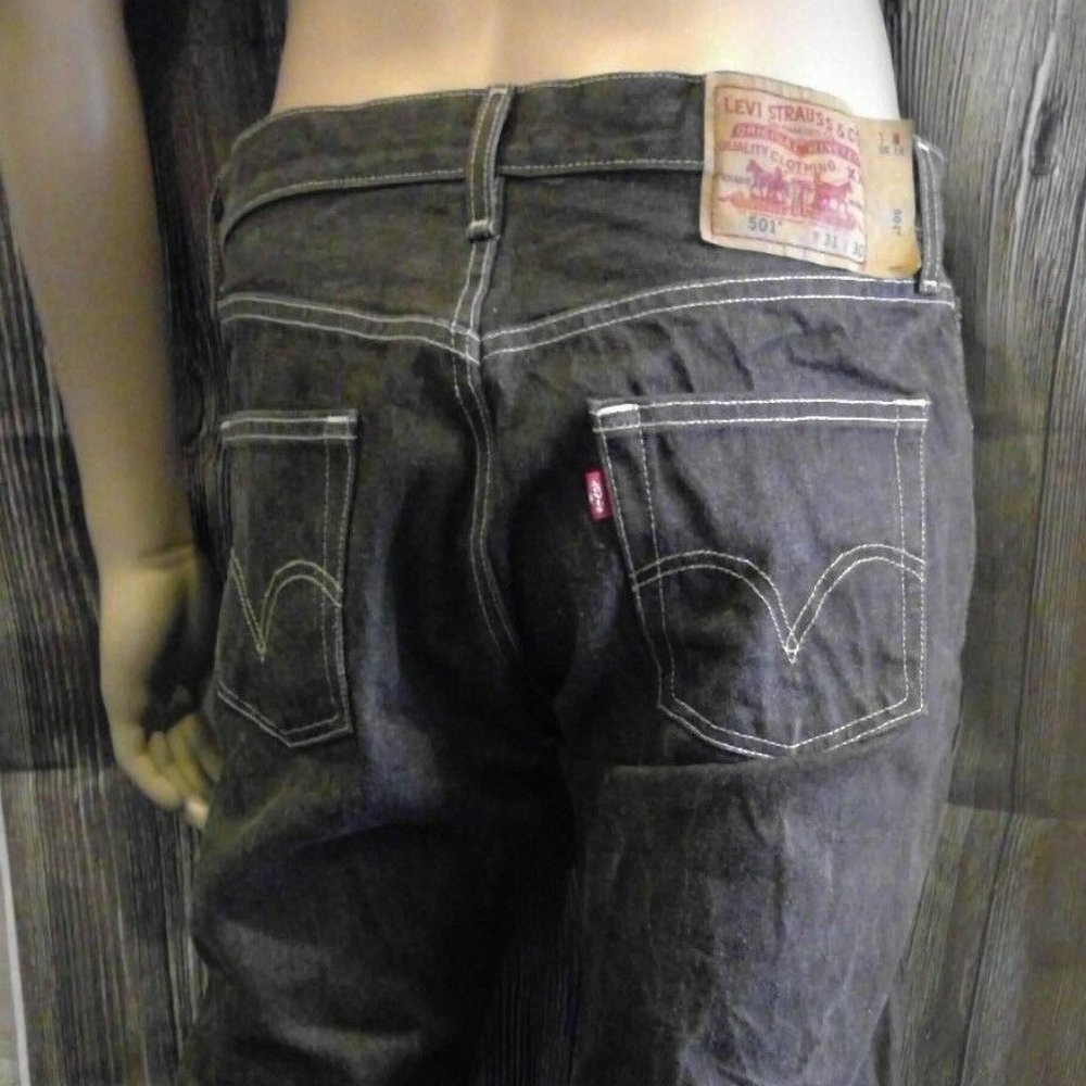 Levi's 501 Jeans Men's 31x30 Brown Wash Button Fly 100% Cotton Straight Leg